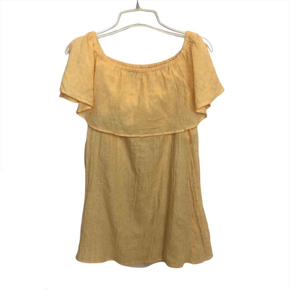 Lulu’s off the shoulder yellow dress or tunic top size small